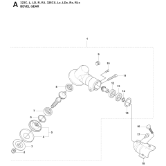 Bevel Gear Assembly for 325RX