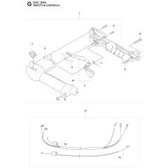 Handle & Controls for Husqvarna 325RX