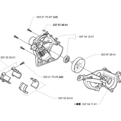 Crankcase for Husqvarna 325 TX
