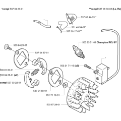 Ignition & Clutch for Husqvarna 326 C