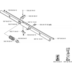 Shaft for Husqvarna 326 C