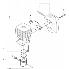 Cylinder Piston for Husqvarna 326 ES