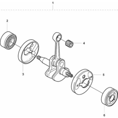 Crankshaft for Husqvarna 326 ES
