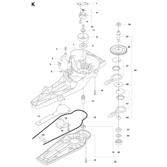Gear Housing for Husqvarna 326 HD75