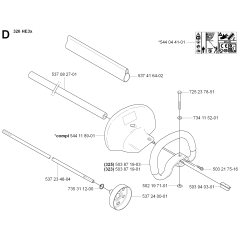 Handle & Controls for Husqvarna 326