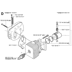 Cylinder, Piston & Muffler