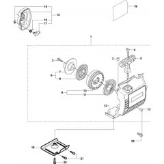 Starter for Husqvarna 326 LDx