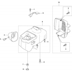 Cover-1 for Husqvarna 326 Lx