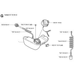 Fuel Tank Assembly for Husqvarna
