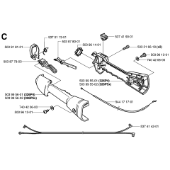 Handle & Controls for Husqvarna 326P