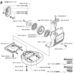 Starter Assembly for Husqvarna 326P