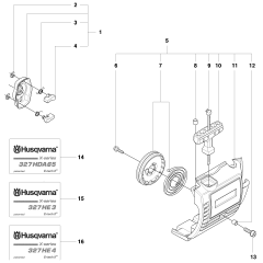 Starter 2 Assembly for Husqvarna