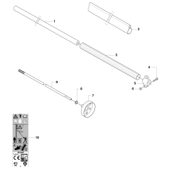Handle Assembly for Husqvarna 327 HE4