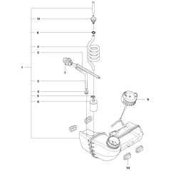 Fuel Tank Assembly for Husqvarna
