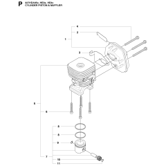 Cylinder & Muffler Assembly
