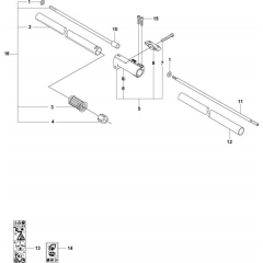 Shaft for Husqvarna 327 LDx
