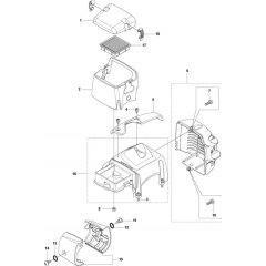Cover-1 for Husqvarna 327 LS