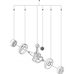 Crankshaft for Husqvarna 327 Lx