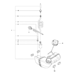 Fuel Tank Assembly for Husqvarna