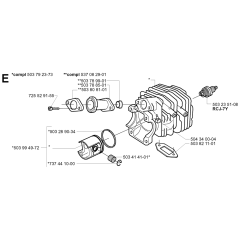Cylinder Piston for Husqvarna 333