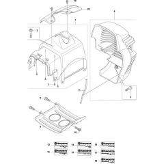 Cover-1 for Husqvarna 335 LS