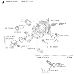Cylinder Piston for Husqvarna 336