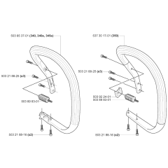 Handle Assembly for Husqvarna 345