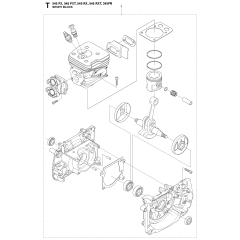 Short Block for Husqvarna 345FR