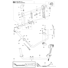 Throttle Controls for Husqvarna 345FX