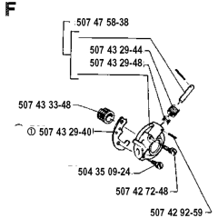 Clutch & Oil Pump for Husqvarna 35