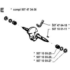 Crankshaft Assembly Husqvarna 35