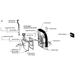 Fuel Tank & Handle Assembly