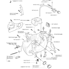 Crankcase Assembly for Husqvarna 350