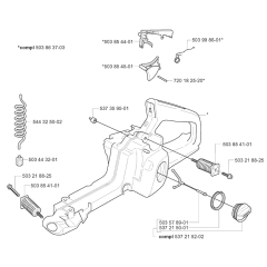 Fuel Tank Assembly for Husqvarna 350