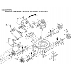 Husqvarna 350 WALK MOWER Assembly
