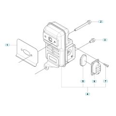 Muffler Assembly for Husqvarna 350BF
