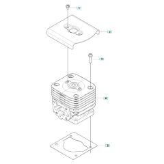 Cylinder Assembly for Husqvarna 350BF