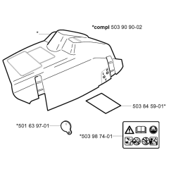 Cover Assembly for Husqvarna 351
