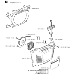 Starter Assembly for Husqvarna 351