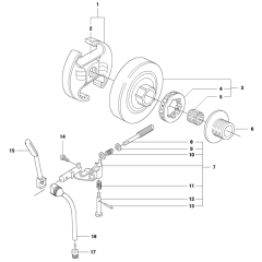 Clutch & Oil Pump for Husqvarna 353