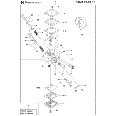 Carburetor Assembly for Husqvarna 353