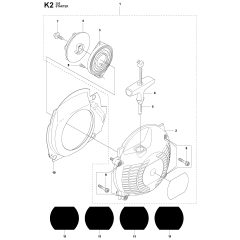 Starter Assembly for Husqvarna