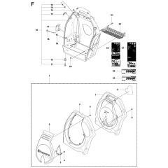 Cover Assembly for Husqvarna 356BF