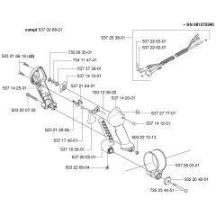 Handle & Controls for Husqvarna 356BT