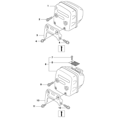 Muffler Assembly for Husqvarna 359