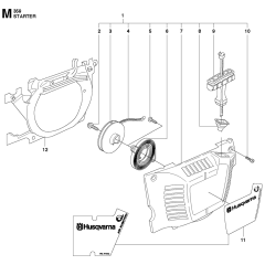 Starter Assembly for Husqvarna 359