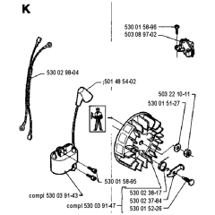 Ignition System for Husqvarna 36