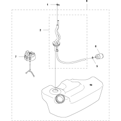 Fuel Tank Assembly for Husqvarna 360BT