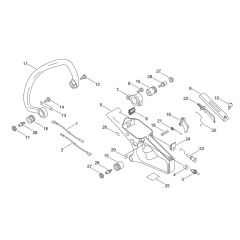 Shindaiwa 361WS Chainsaw Handle