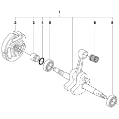 Crankshaft Assembly Husqvarna 362